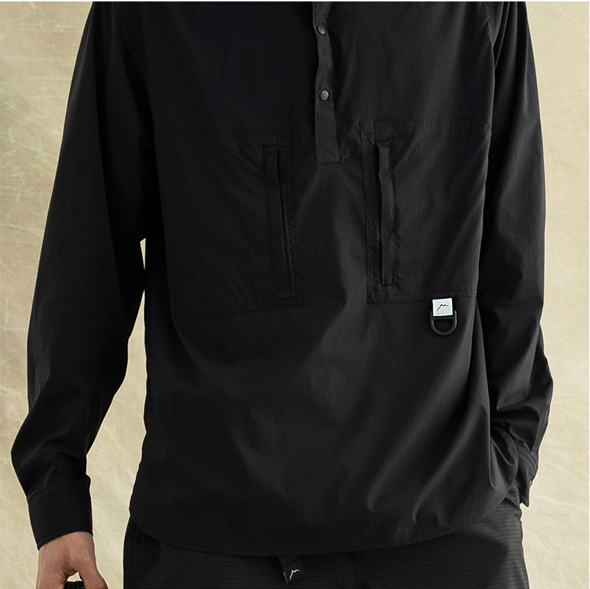 CAYL Stretch Nylon Pullover Shirts / Black