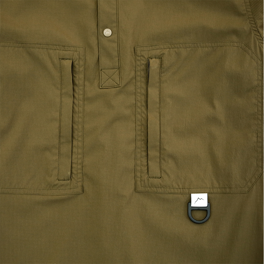 CAYL Stretch Nylon Pullover Shirts / Brown Khaki