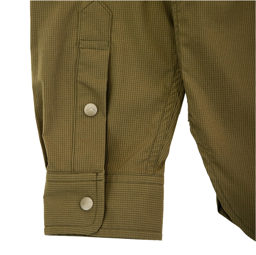 CAYL Stretch Nylon Pullover Shirts / Brown Khaki