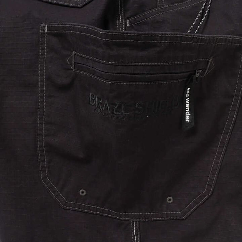 GRIP SWANY x and wander TAKIBI pocket pants black