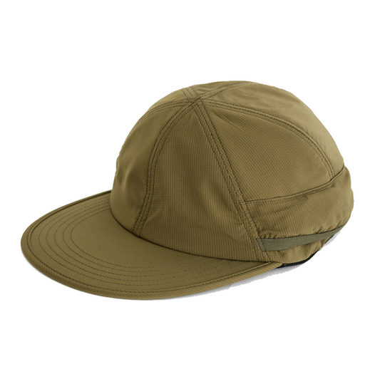 CAYL Stretch Nylon Sunvisor Cap (Solid) / Brown Khaki