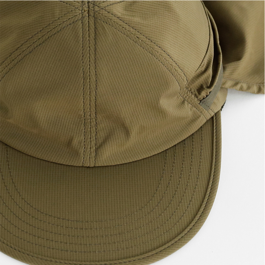 CAYL Stretch Nylon Sunvisor Cap (Solid) / Brown Khaki