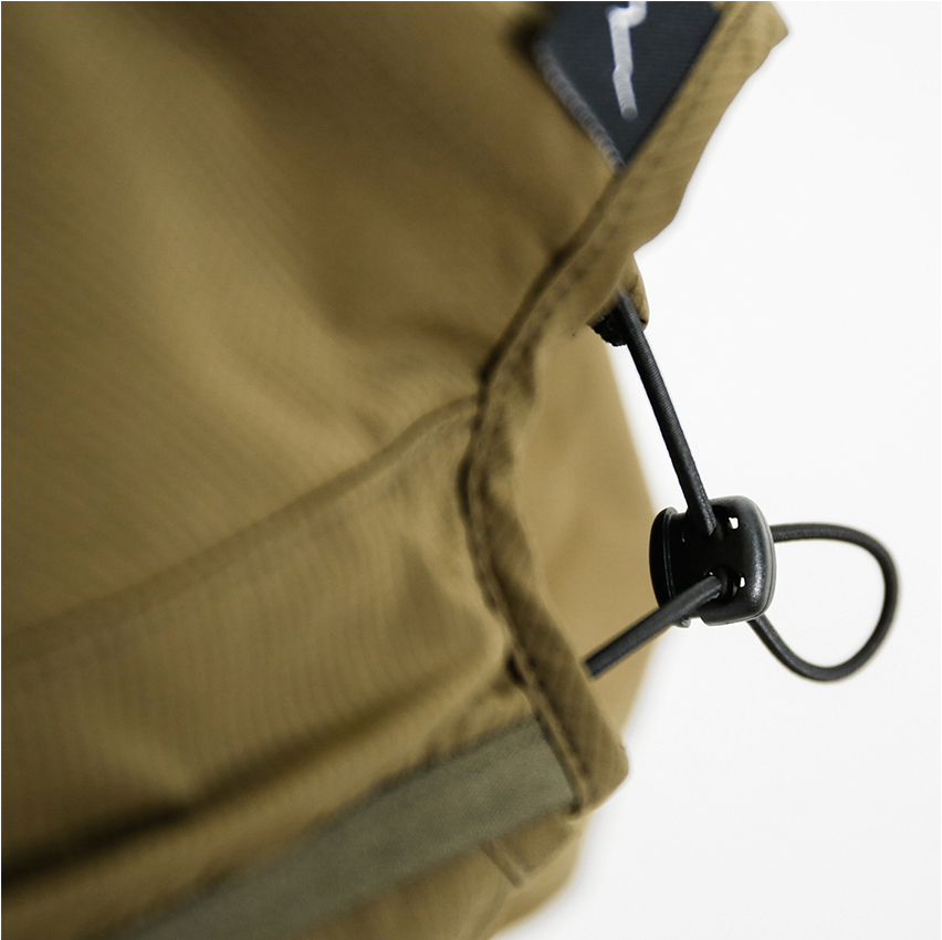 CAYL Stretch Nylon Sunvisor Cap (Solid) / Brown Khaki