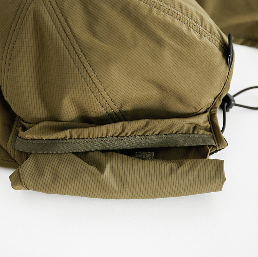 CAYL Stretch Nylon Sunvisor Cap (Solid) / Brown Khaki